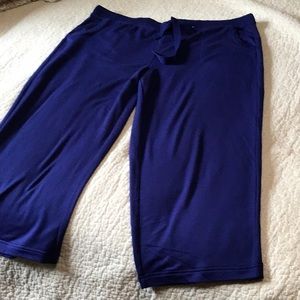 Charter Club Royal Blue XL Wider Leg Crop Pants XL